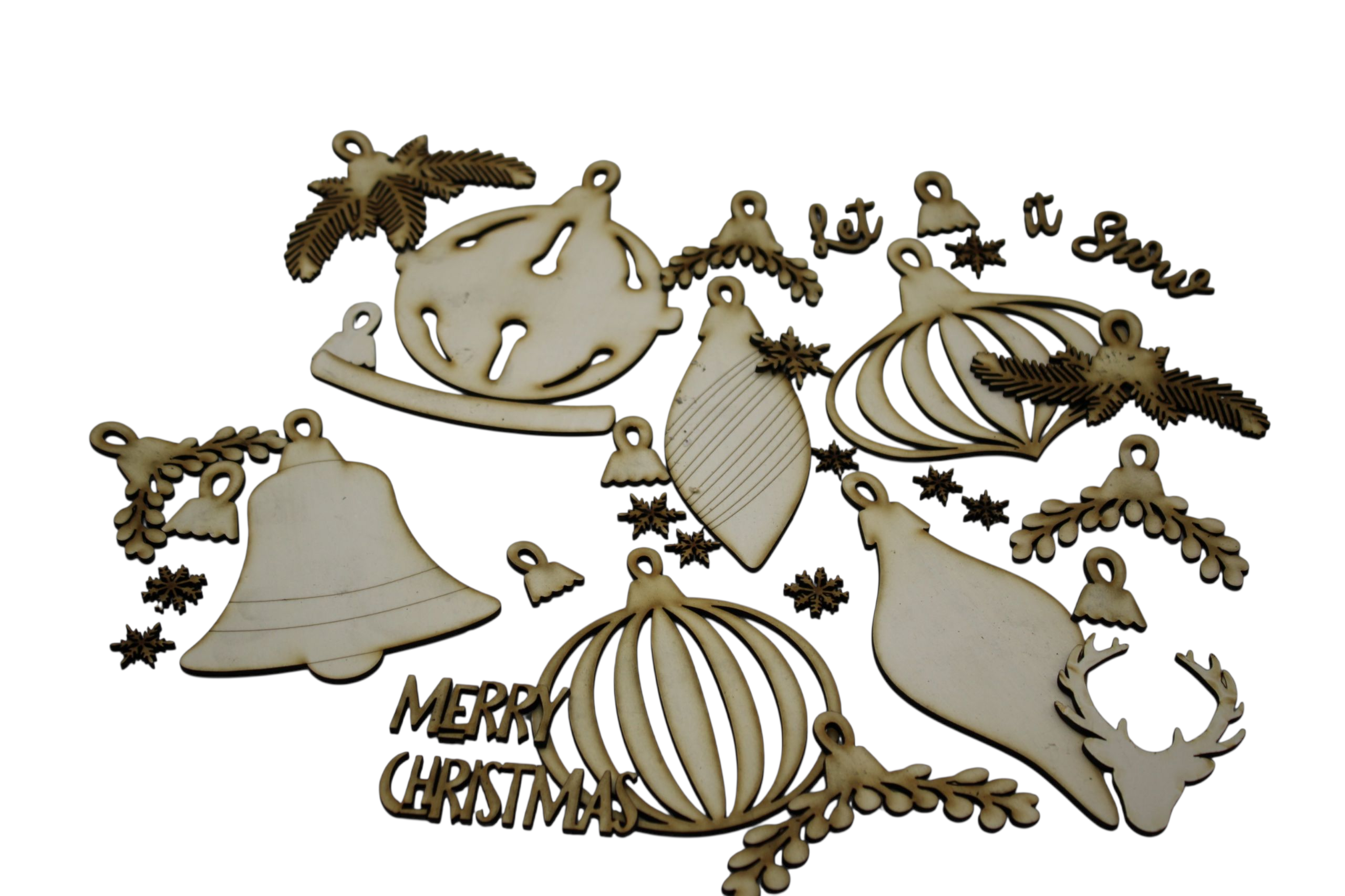 Vintage Style Tree Decorations 6 Pack