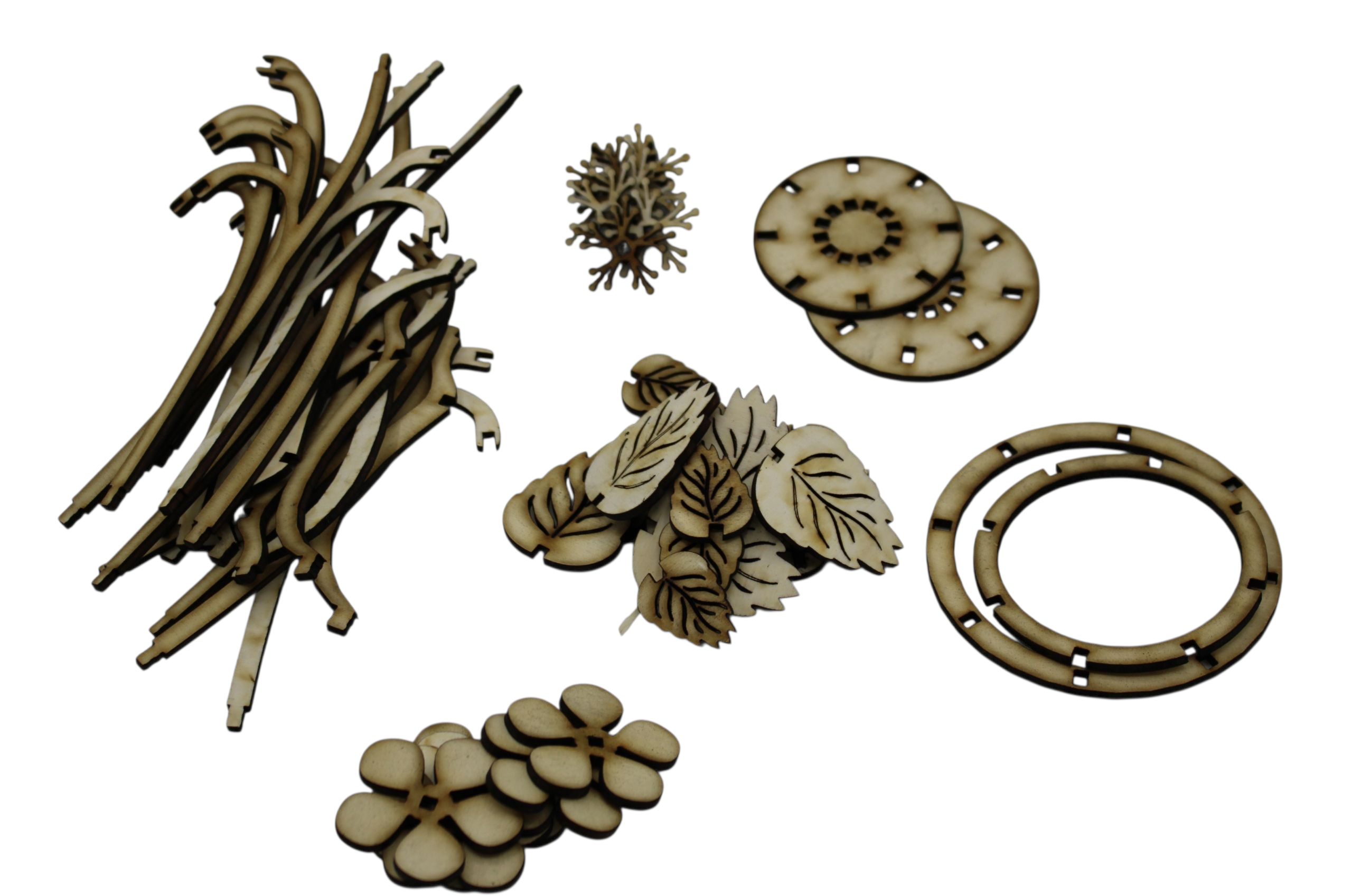 Wooden Violet Flower with Pot – DIY Kit | Build, Paint & Display