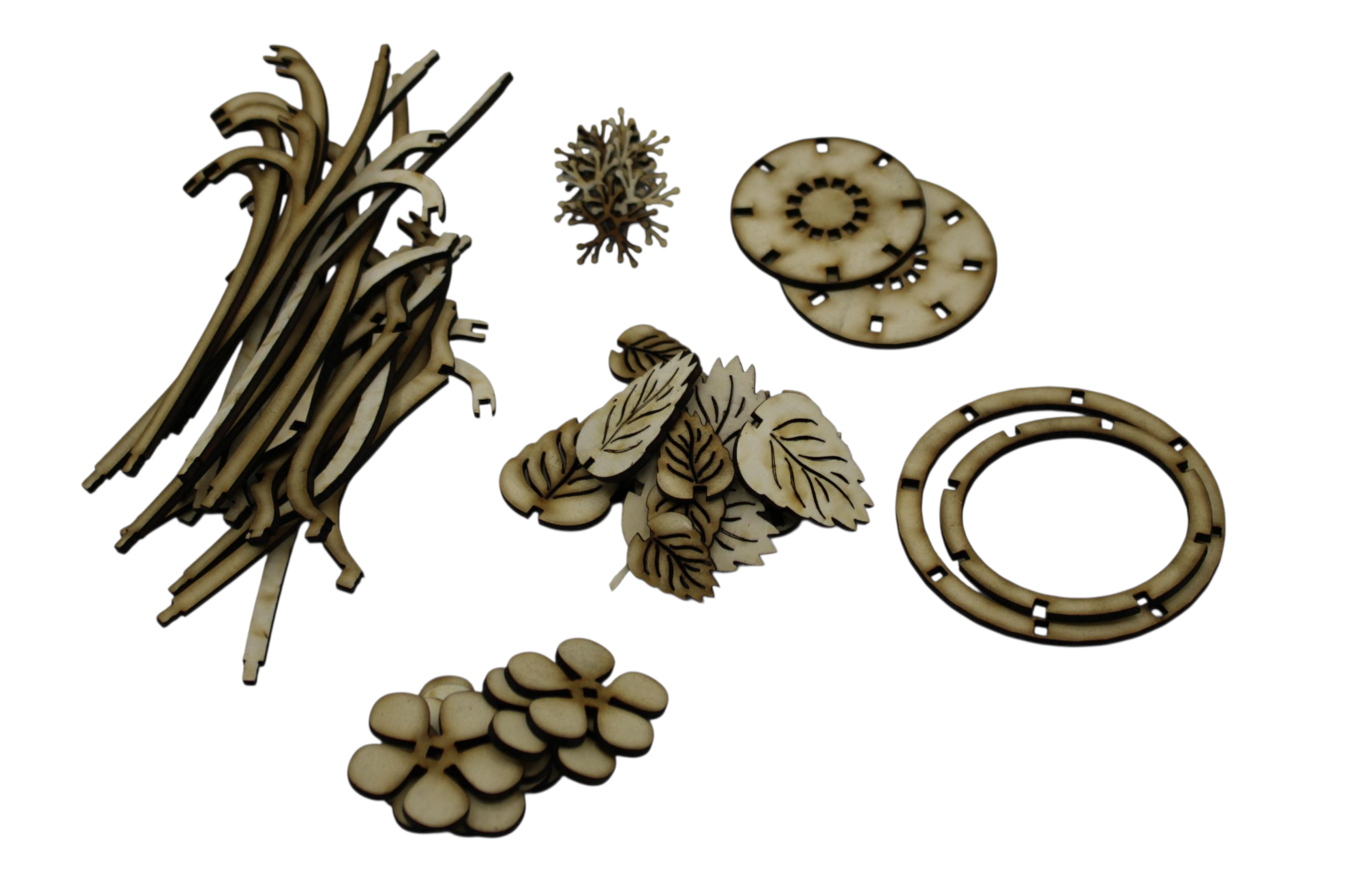 Wooden Violet Flower with Pot – DIY Kit | Build, Paint & Display