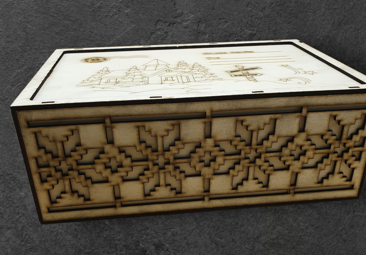 Christmas Box – Ready to Decorate | DIY Wooden Gift Box
