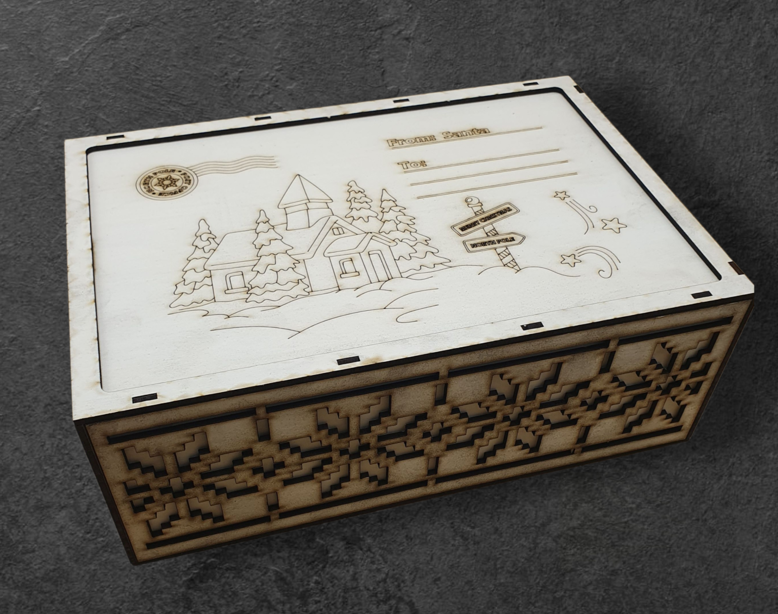 Christmas Box – Ready to Decorate | DIY Wooden Gift Box