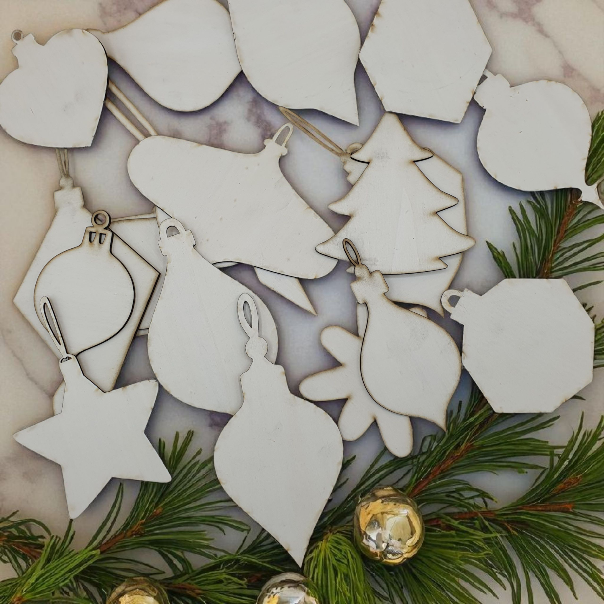20 Wooden Christmas Tree Blanks – Craft, Paint &amp; Decorate | Bulk Festive Craft Pack
