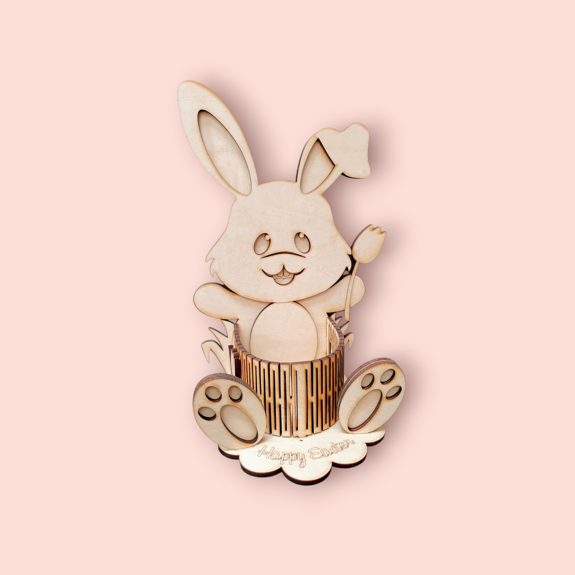 Bunny Easter Egg Holder | DIY Wooden Easter Craft Kit