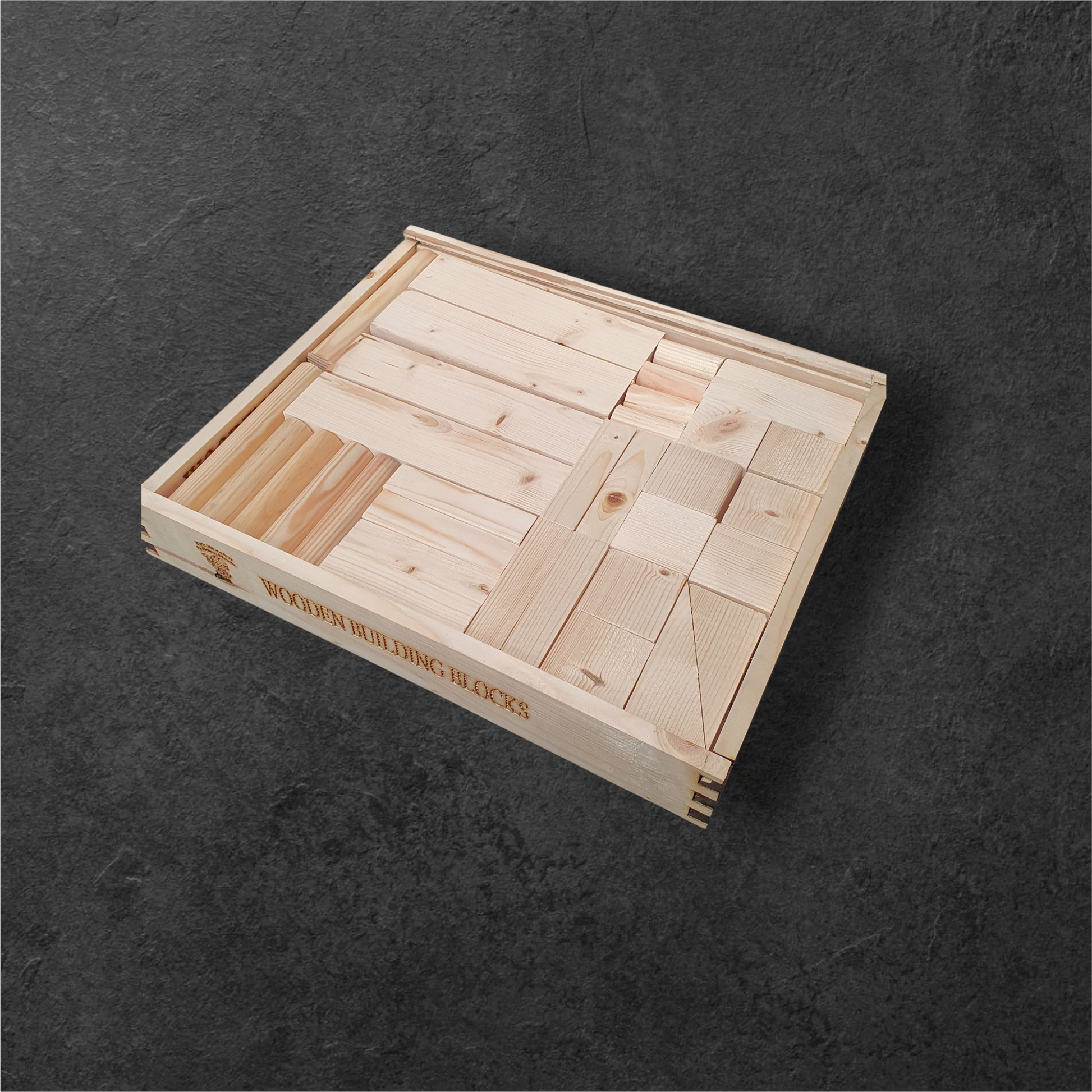 High-quality wooden building blocks for infants and toddlers EYFS learning toy