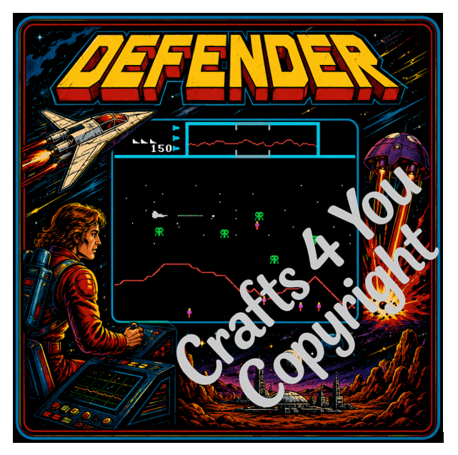 Retro Arcade Game Coaster Set of 6, Wooden Gaming Coasters, 80s Gamer Gift, Pac Man Space Invaders Frogger Decor