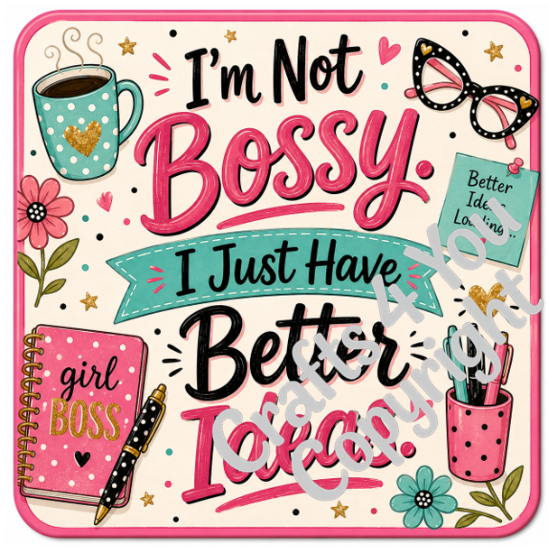 Humorous work-themed drink coasters featuring colourful vintage-style illustrations and funny office jokes, ideal as gifts for colleagues, bosses, teachers or office friends.