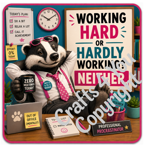 Sarcastic workplace coaster set featuring humorous illustrations of coffee mugs, sloths and cats alongside funny work-related slogans, making a great leaving, retirement or Secret Santa gift.