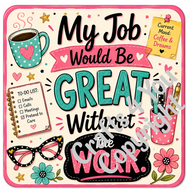 Premium printed office humour coasters with five unique comic-style designs celebrating workplace sarcasm, perfect for coffee lovers, coworkers, managers and anyone who enjoys a laugh at work.