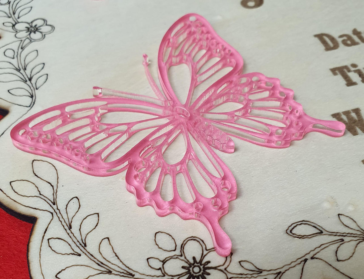 Baby Announcement Birth Sign With Butterfly | Personalized Wooden Newborn Name Sign | Custom Birth Stat Plaque | Hospital Baby Reveal Prop
