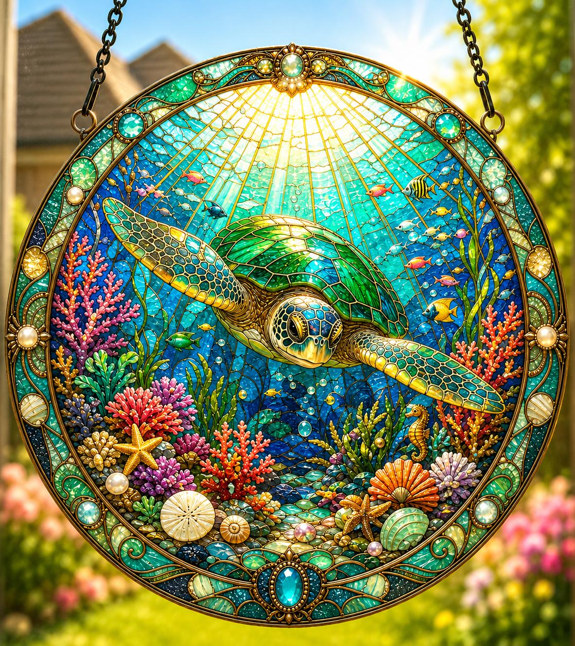 Stained Glass Effect Acrylic Suncatcher  Nature & Wildlife Window Hanging  Bee, Cardinal, Dragonfly, Fox, Owl, Butterfly and More