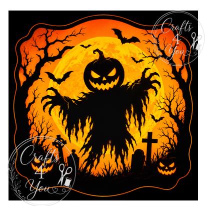 Halloween Jack O Lantern Light Box, Spooky LED Lantern, Witch Hat Halloween Decor, Haunted House Pumpkin Lamp, 10cm Cube