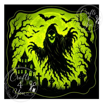 Halloween Jack O Lantern Light Box, Spooky LED Lantern, Witch Hat Halloween Decor, Haunted House Pumpkin Lamp, 10cm Cube