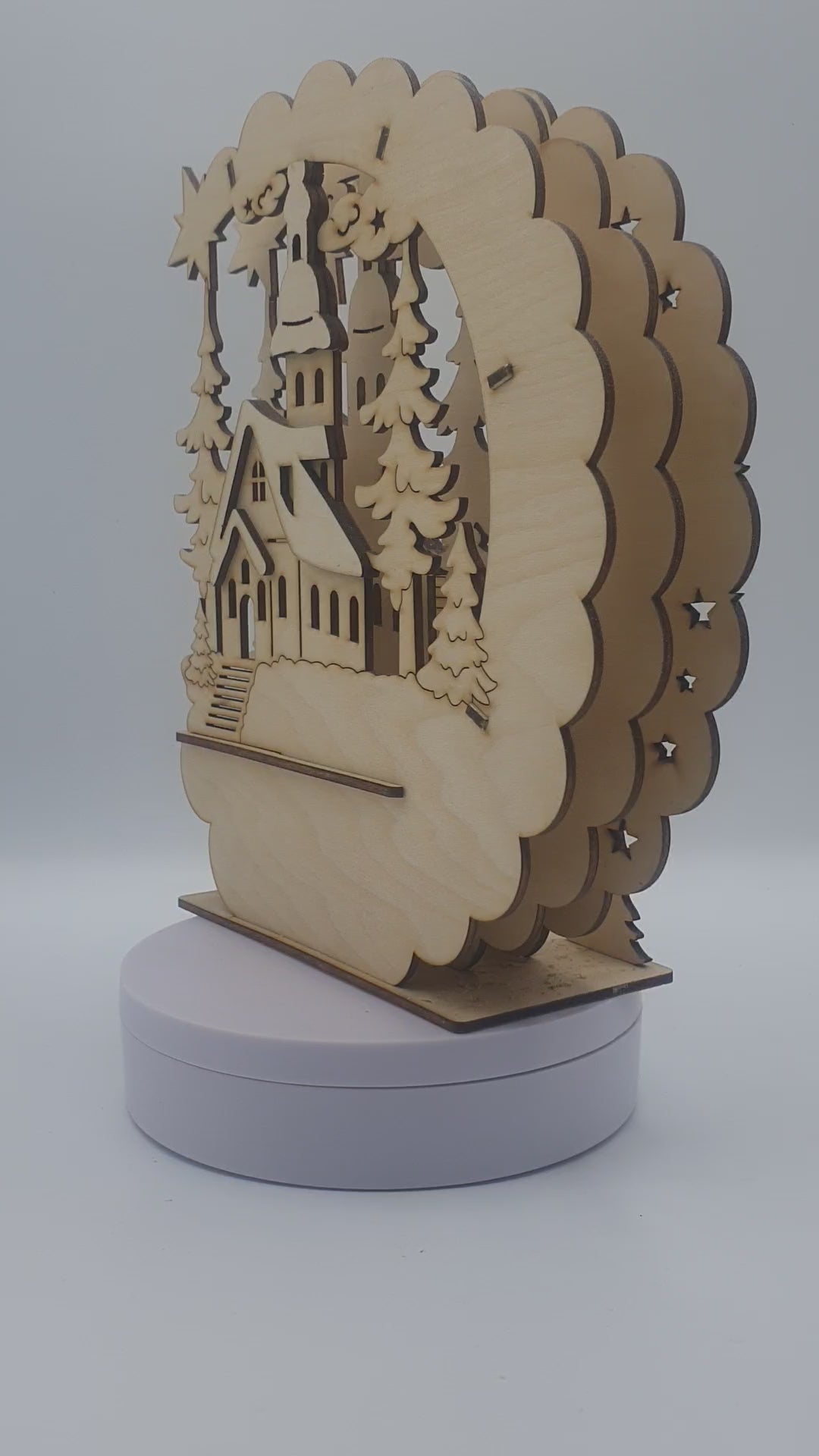 Load video: 3D Christmas lamp table decoroation