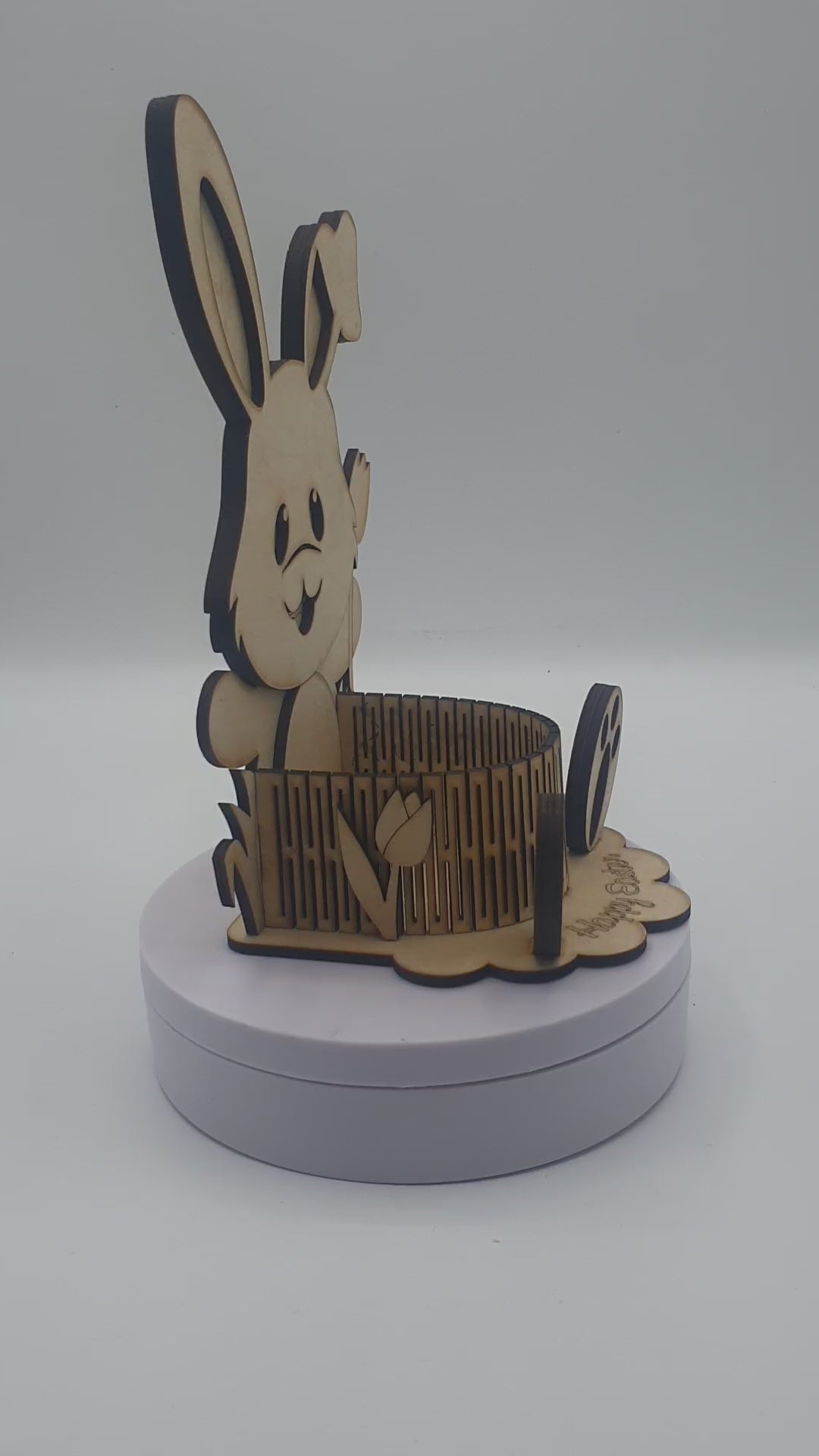 Load video: Bunny Easter egg holder